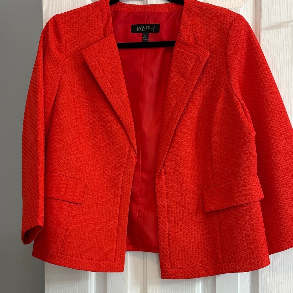 Kasper Women's Bold Red Blazer